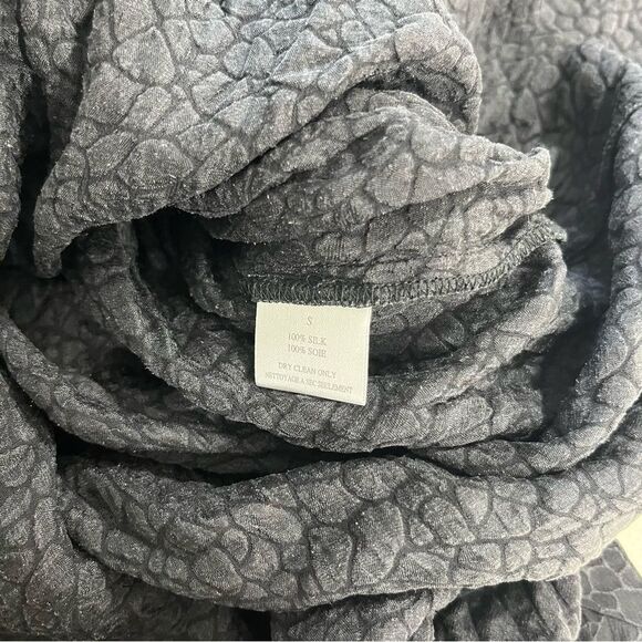 $278 Brochu Walker Skirt Women's S Black Silk Textured Knee Length - Picture 4 of 7